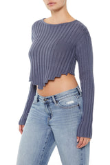Sharkbite Cropped Sweater
