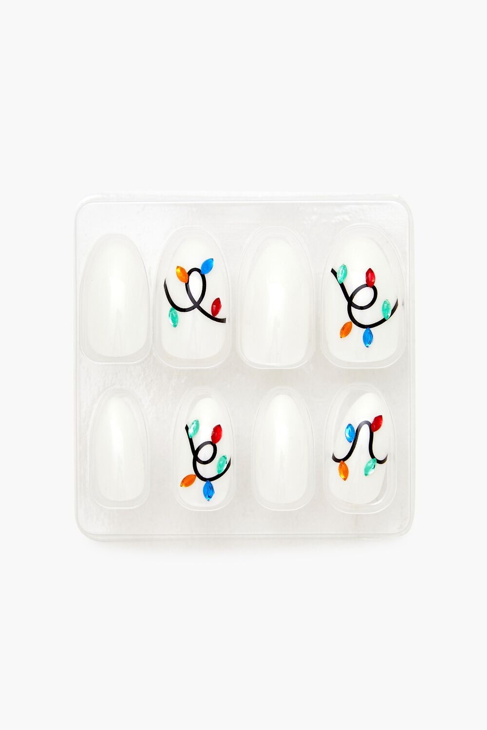 Christmas Lights Press-On Nails