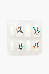 Christmas Lights Press-On Nails