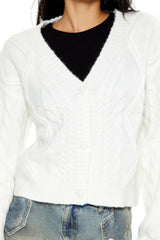 Cable Knit Cardigan Sweater