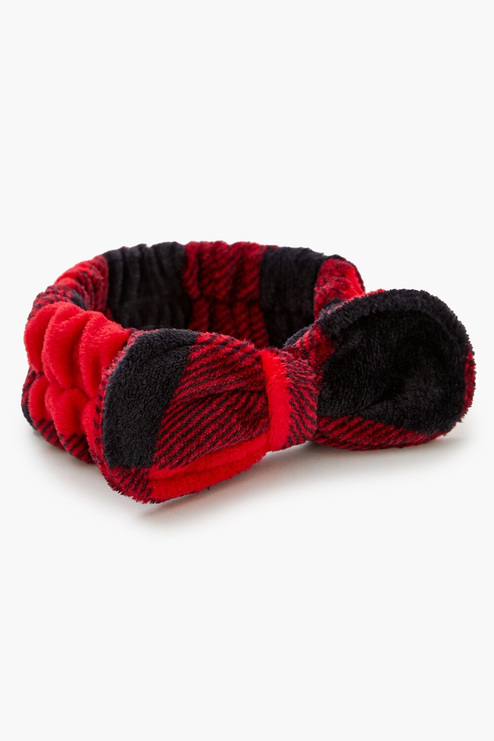 Plush Plaid Headwrap