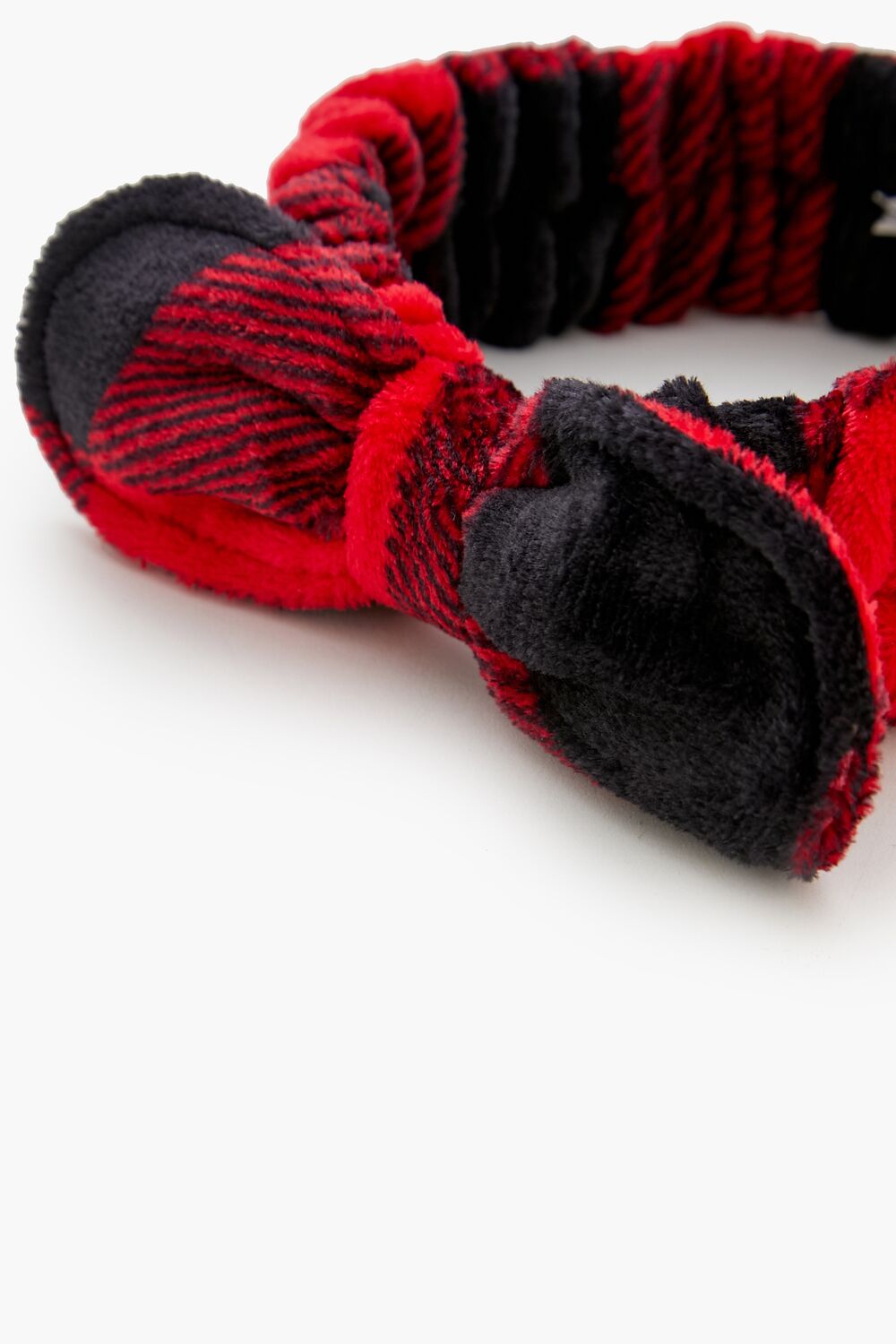 Plush Plaid Headwrap