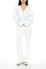 Fair Isle Heart Cardigan Sweater