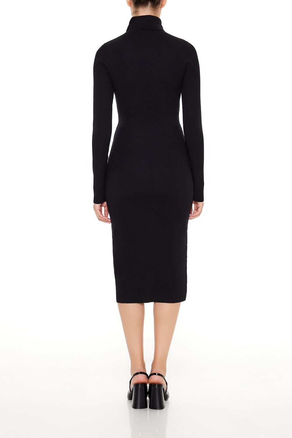 Turtleneck Midi Sweater Dress