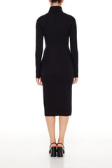 Turtleneck Midi Sweater Dress