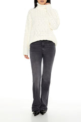 Cable Knit Turtleneck Sweater