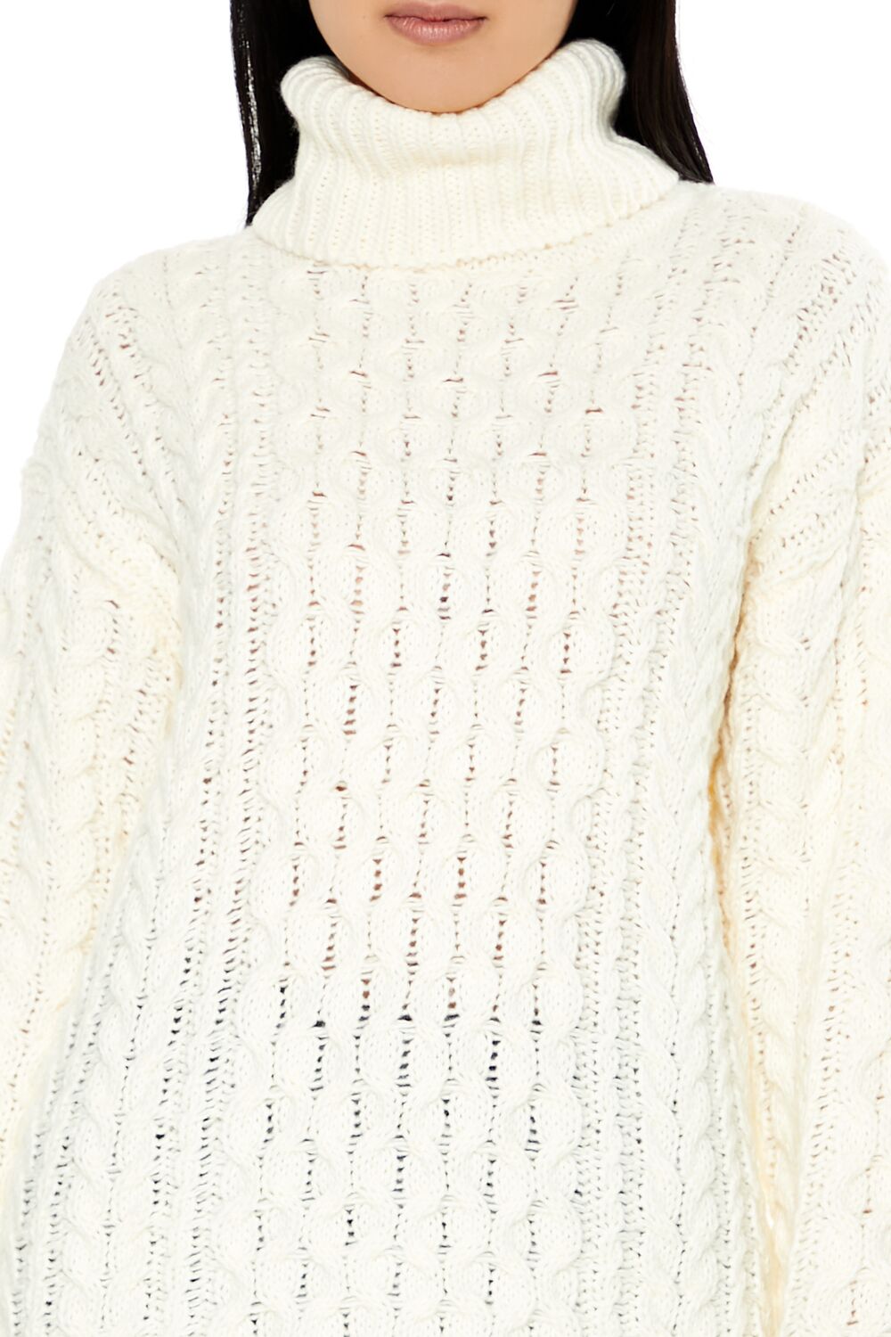 Cable Knit Turtleneck Sweater