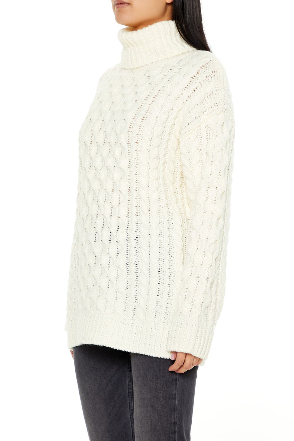 Cable Knit Turtleneck Sweater