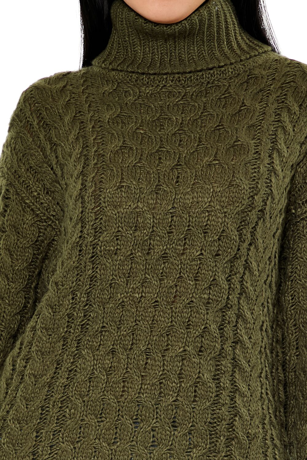 Cable Knit Turtleneck Sweater