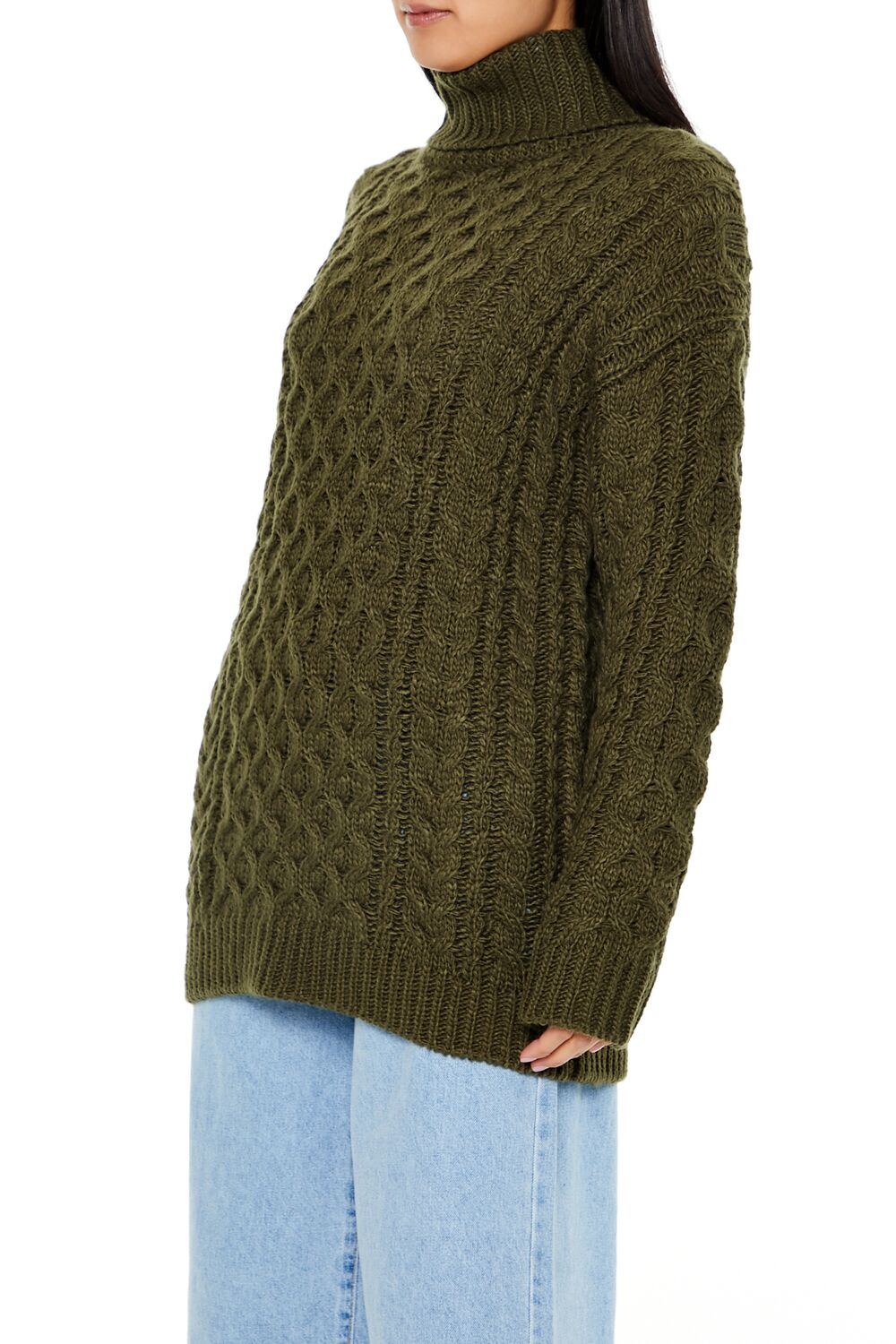 Cable Knit Turtleneck Sweater