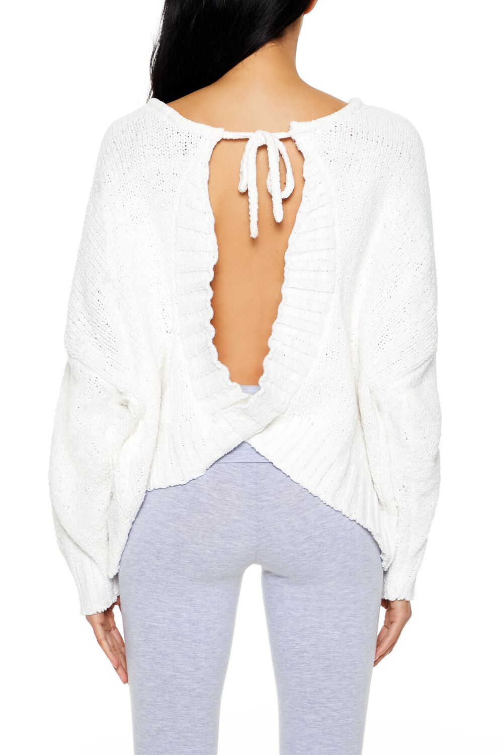 Crossover Tie-Back Sweater