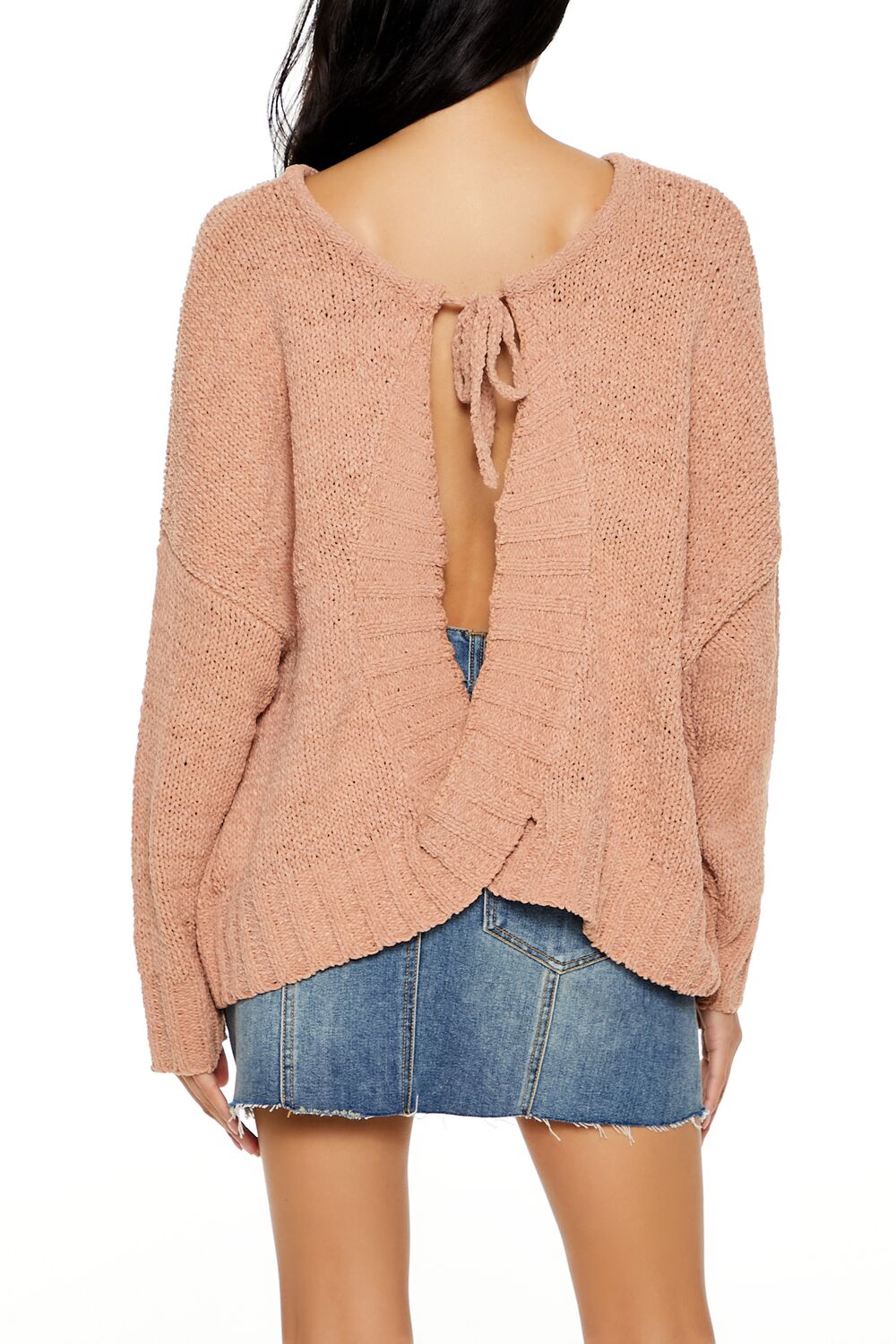Crossover Tie-Back Sweater