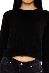 Cropped Crew Sweater