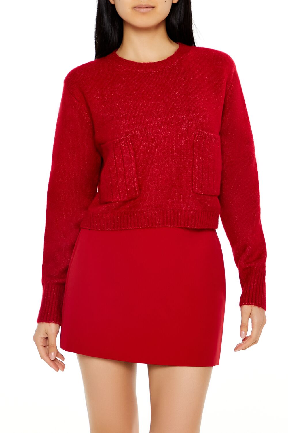 Cropped Crew Sweater