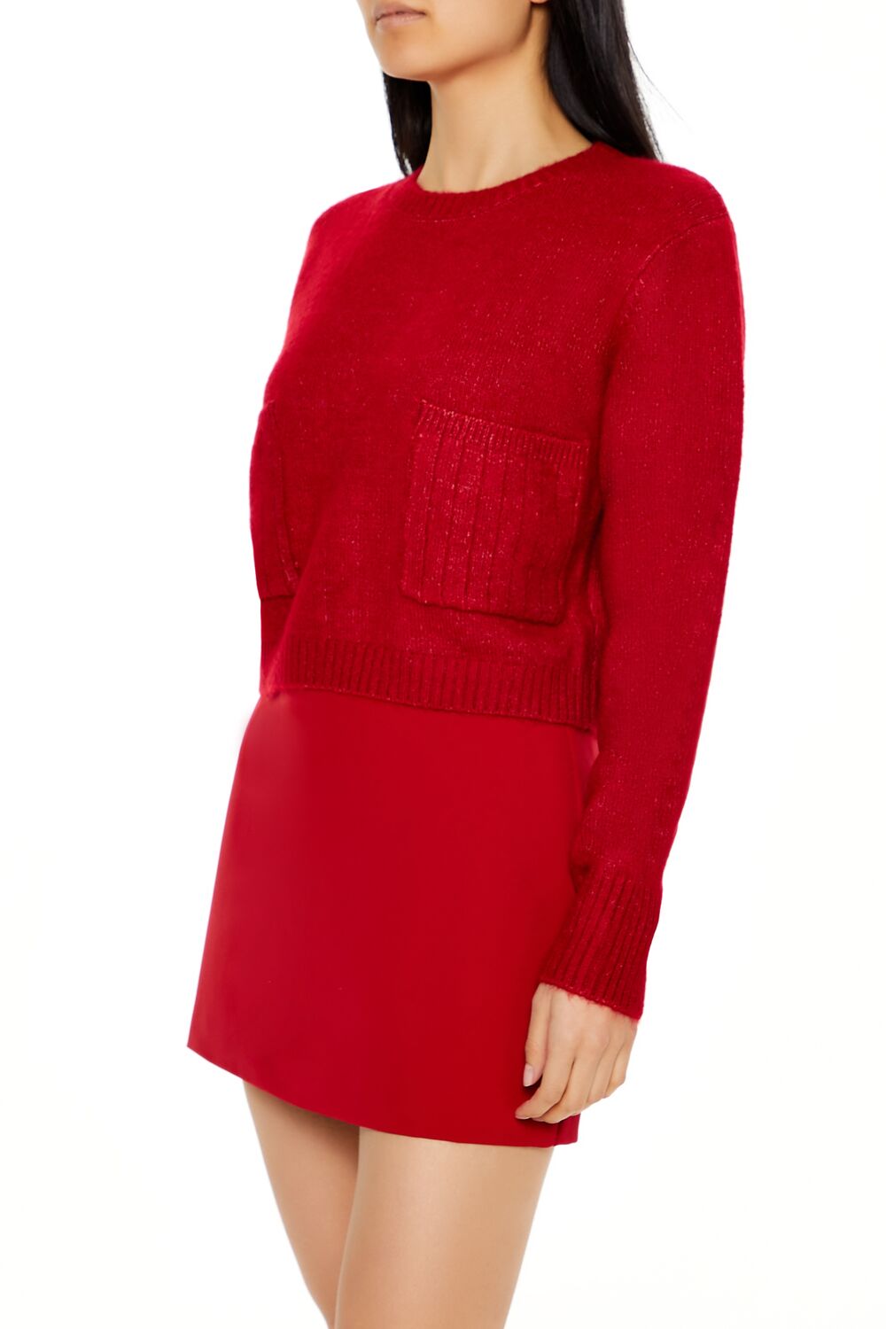 Cropped Crew Sweater