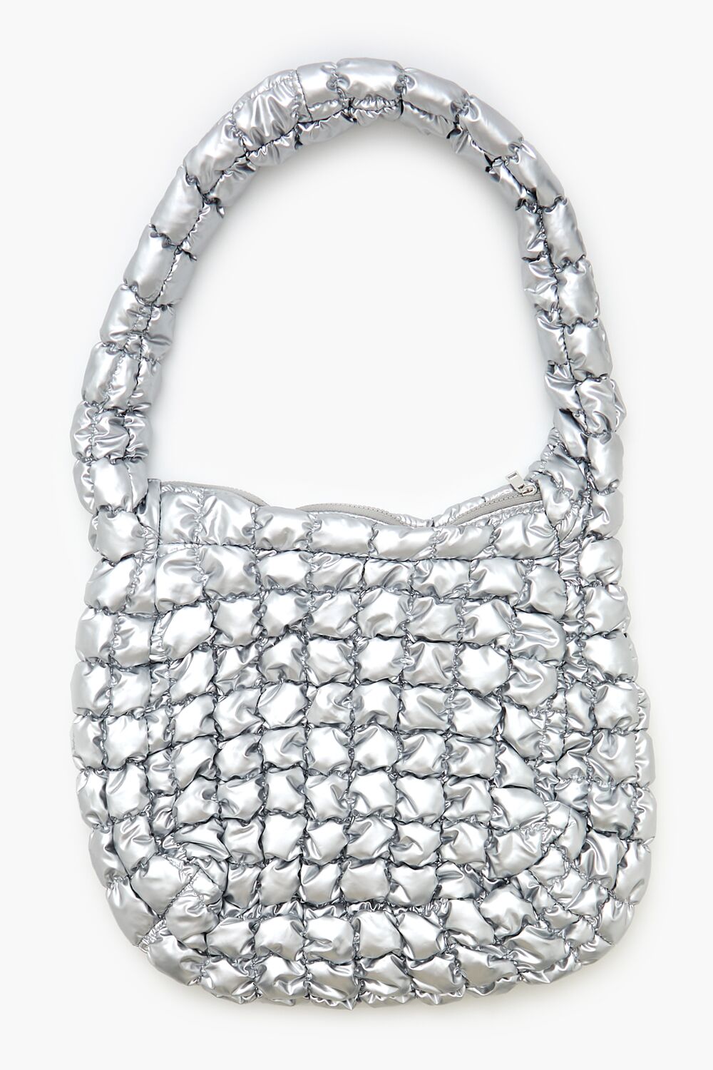 Quilted Metallic Tote Bag