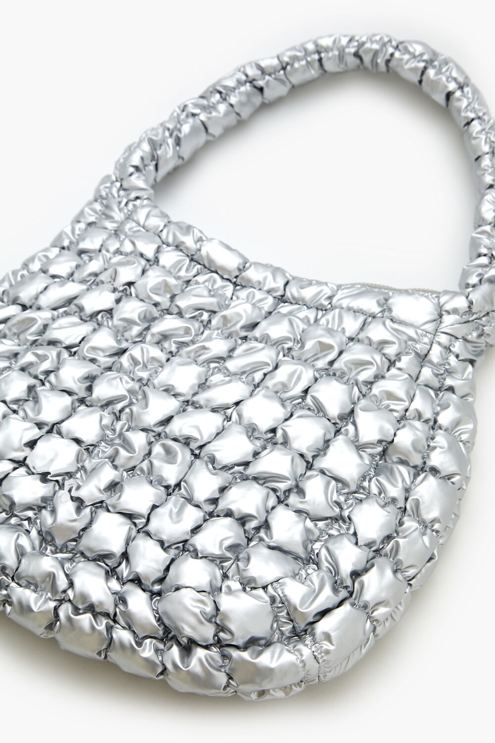 Quilted Metallic Tote Bag