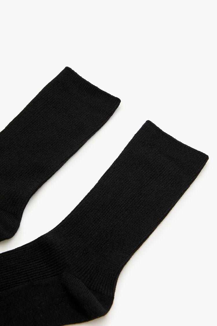 Ribbed Crew Socks