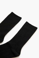 Ribbed Crew Socks