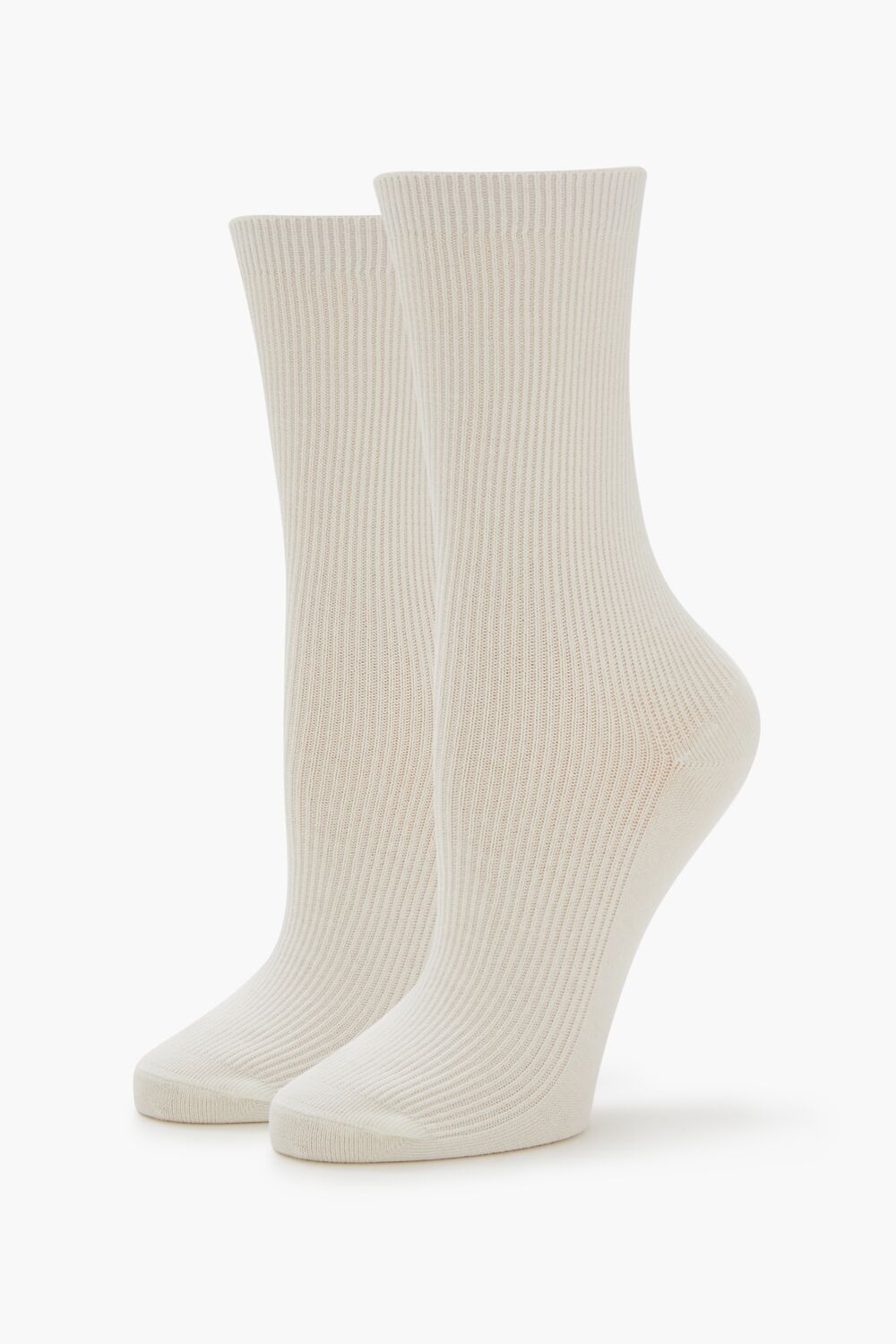 Ribbed Crew Socks