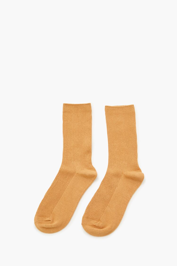 Ribbed Crew Socks