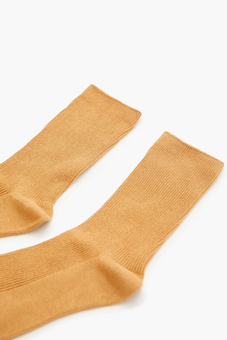 Ribbed Crew Socks
