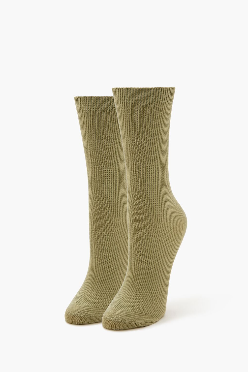 Ribbed Crew Socks