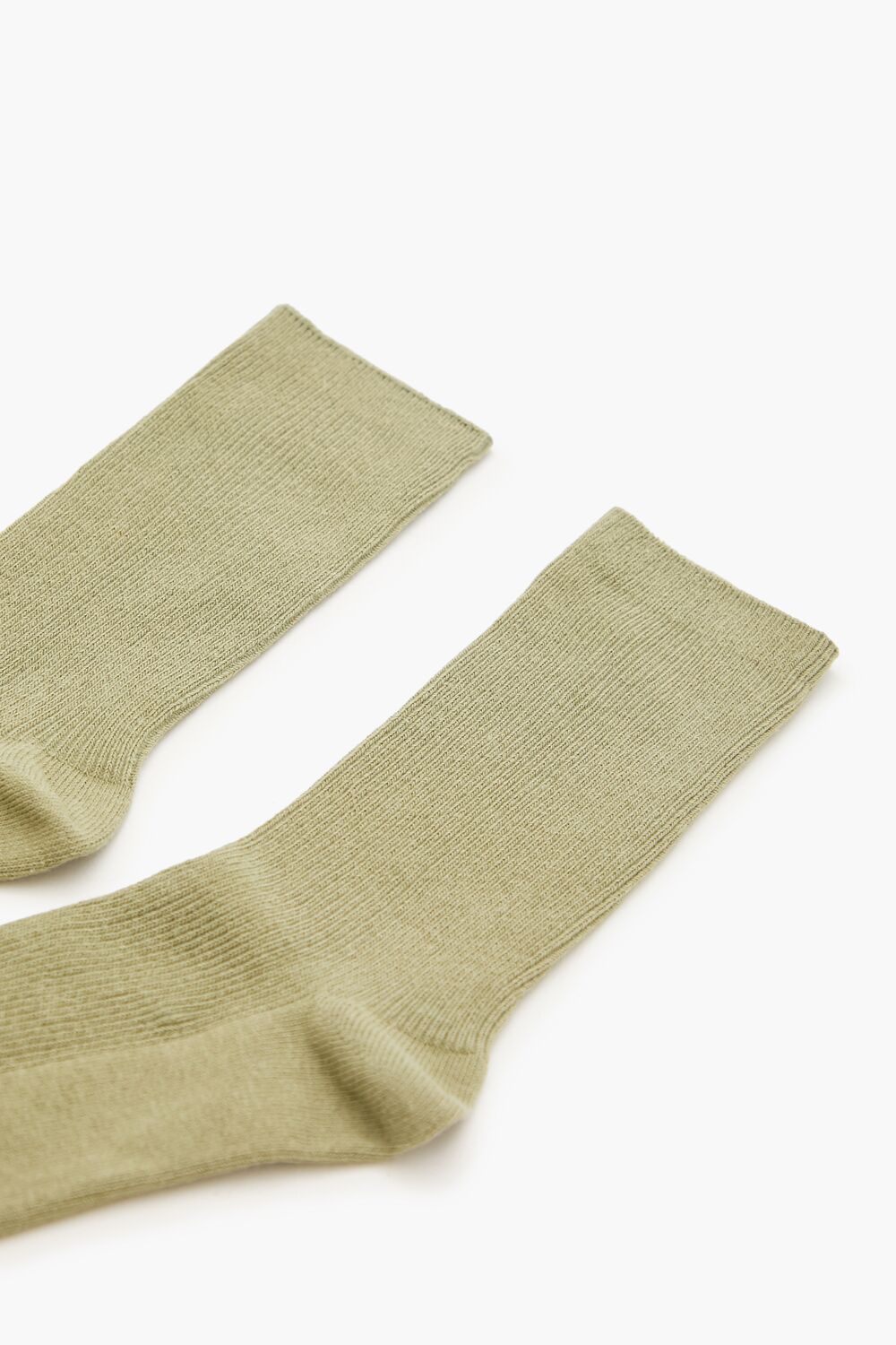 Ribbed Crew Socks