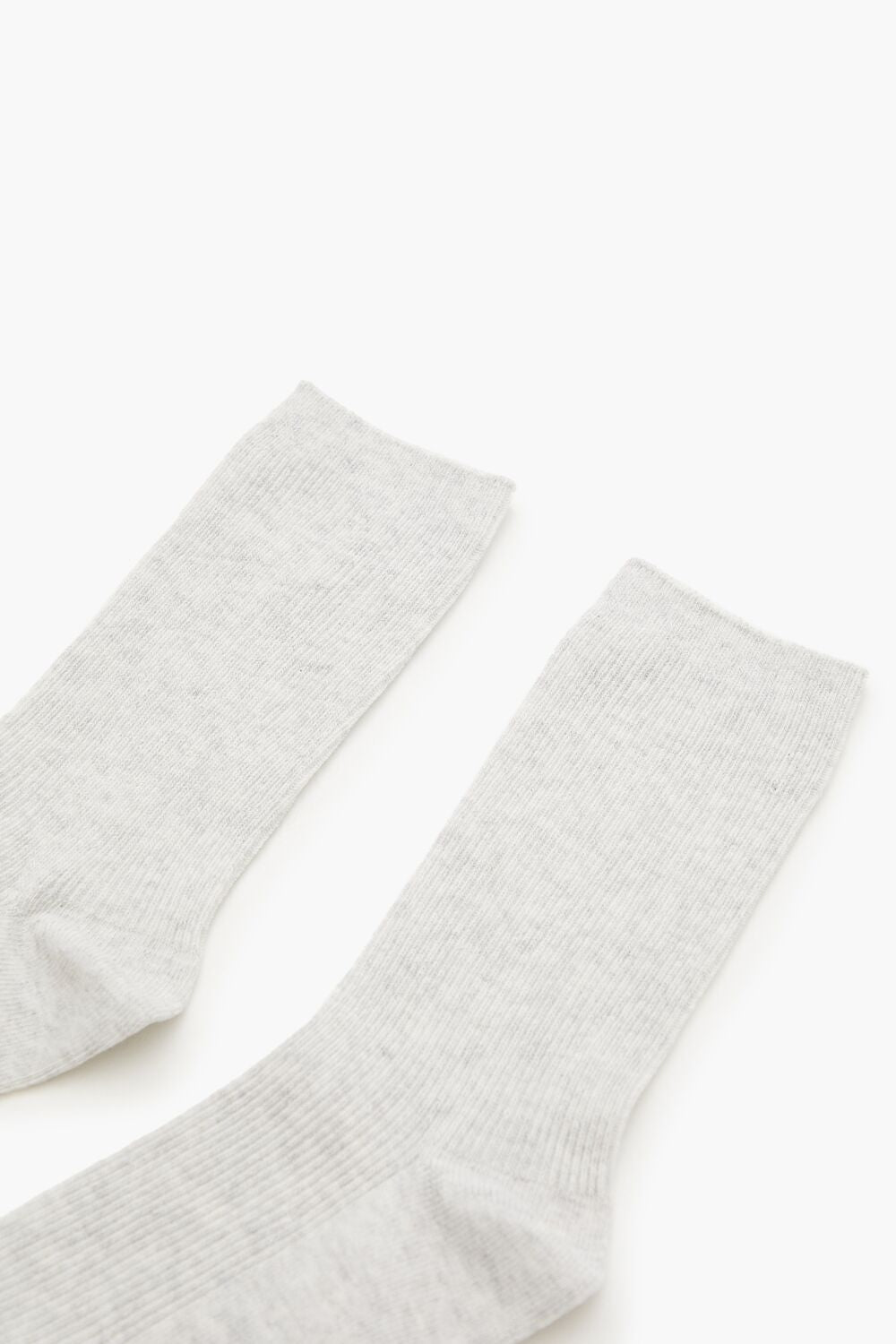 Ribbed Crew Socks