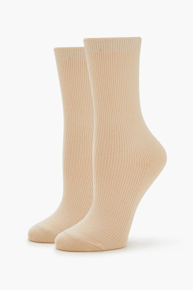Ribbed Crew Socks