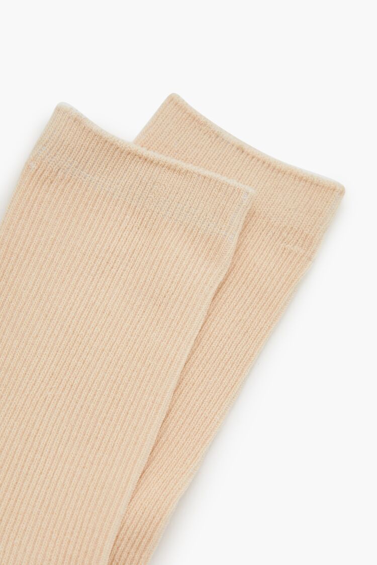 Ribbed Crew Socks