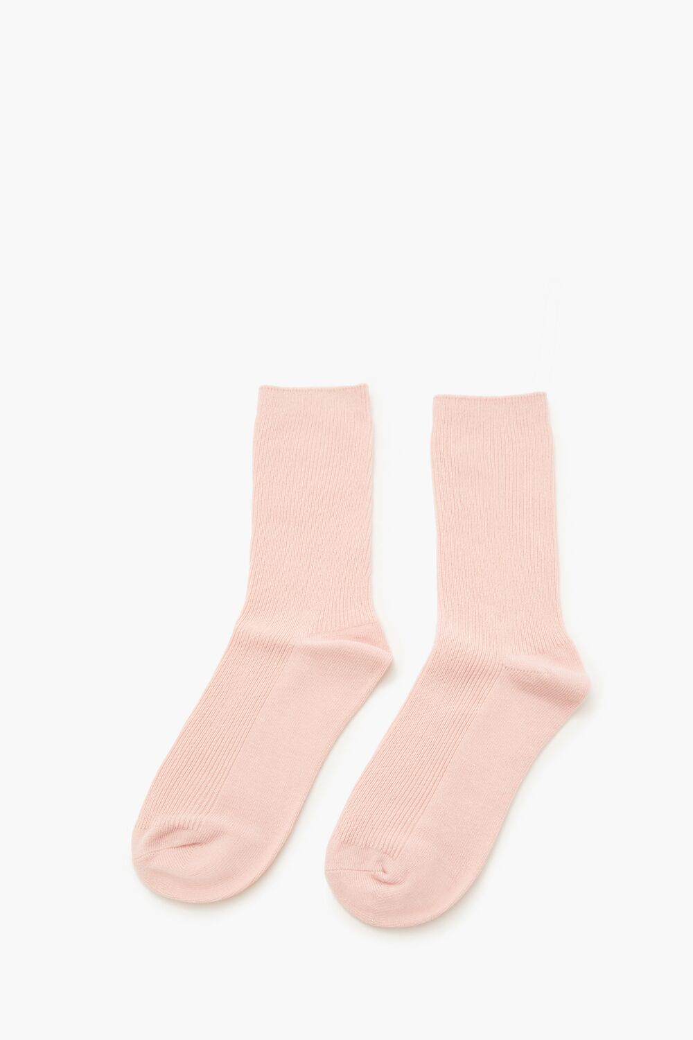 Ribbed Crew Socks