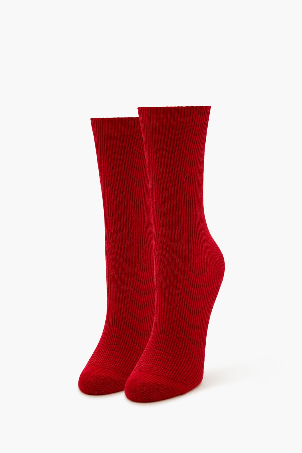 Ribbed Crew Socks