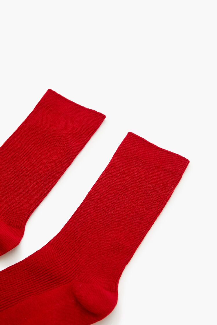 Ribbed Crew Socks