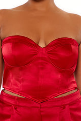 Plus Size Sweetheart Bustier Tube Top