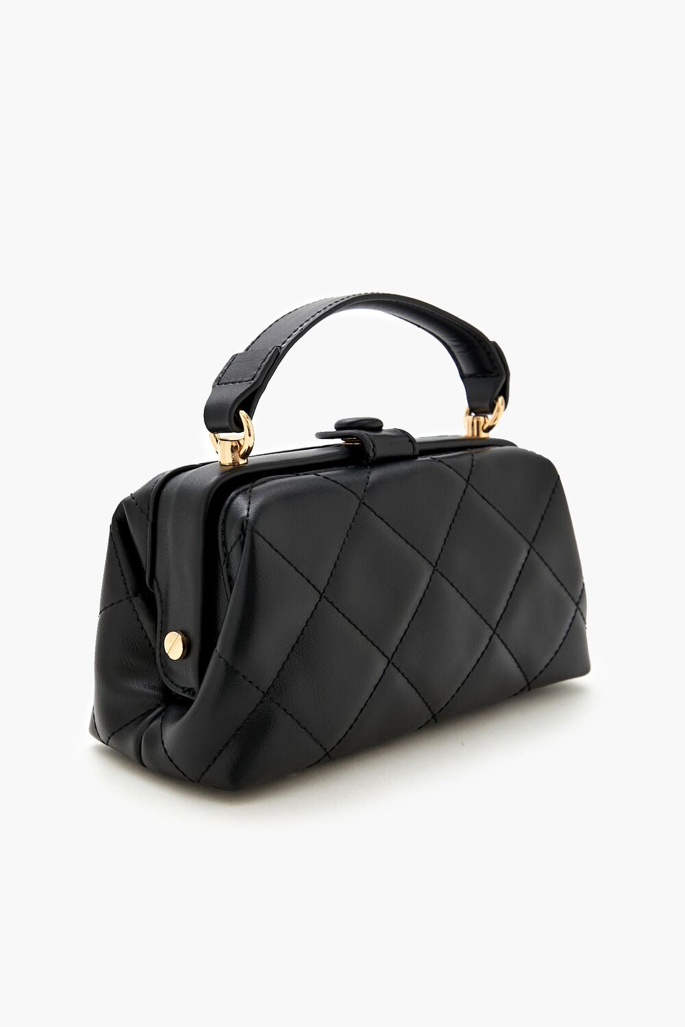 Quilted Faux Leather Crossbody Bag