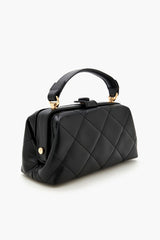 Quilted Faux Leather Crossbody Bag