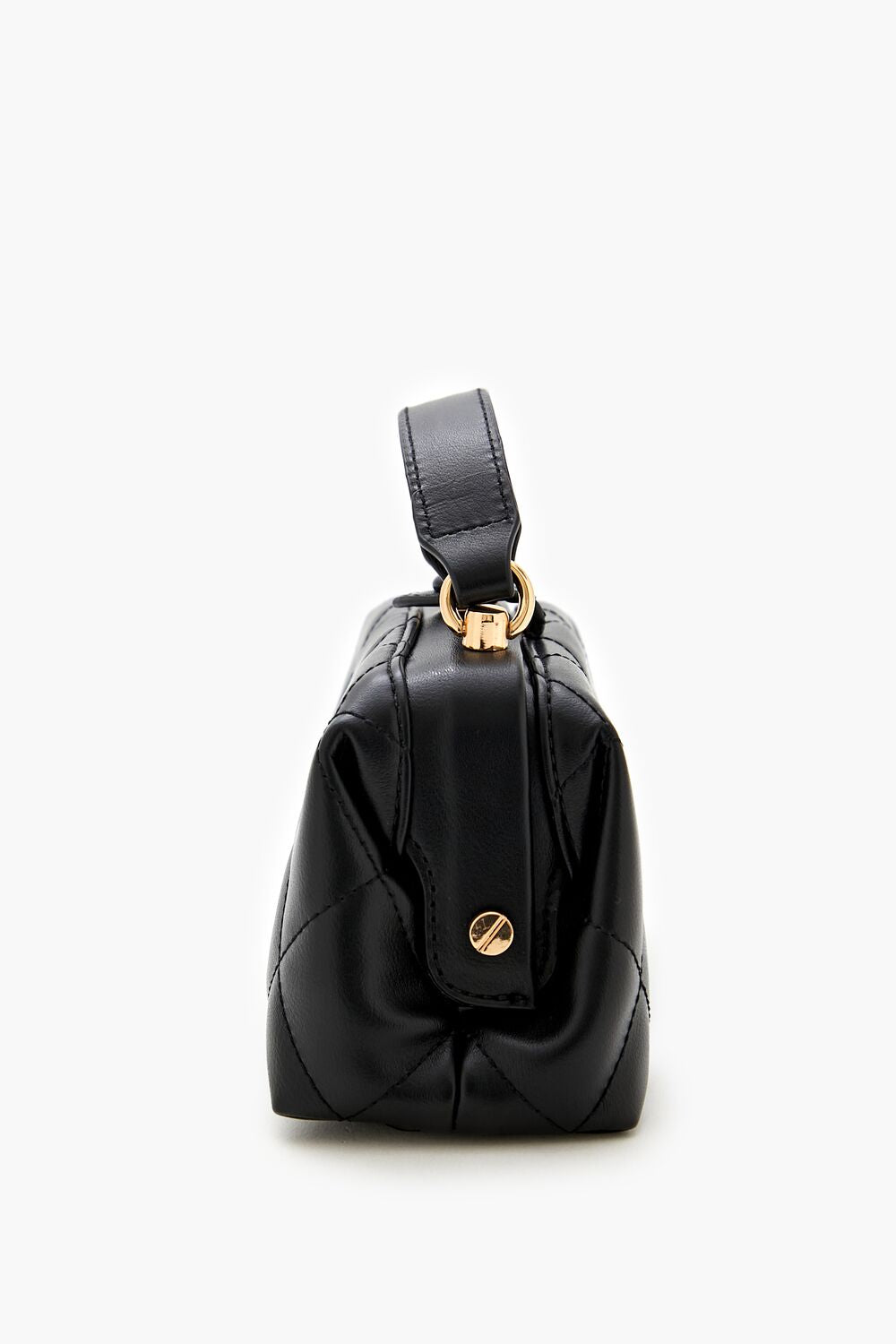 Quilted Faux Leather Crossbody Bag