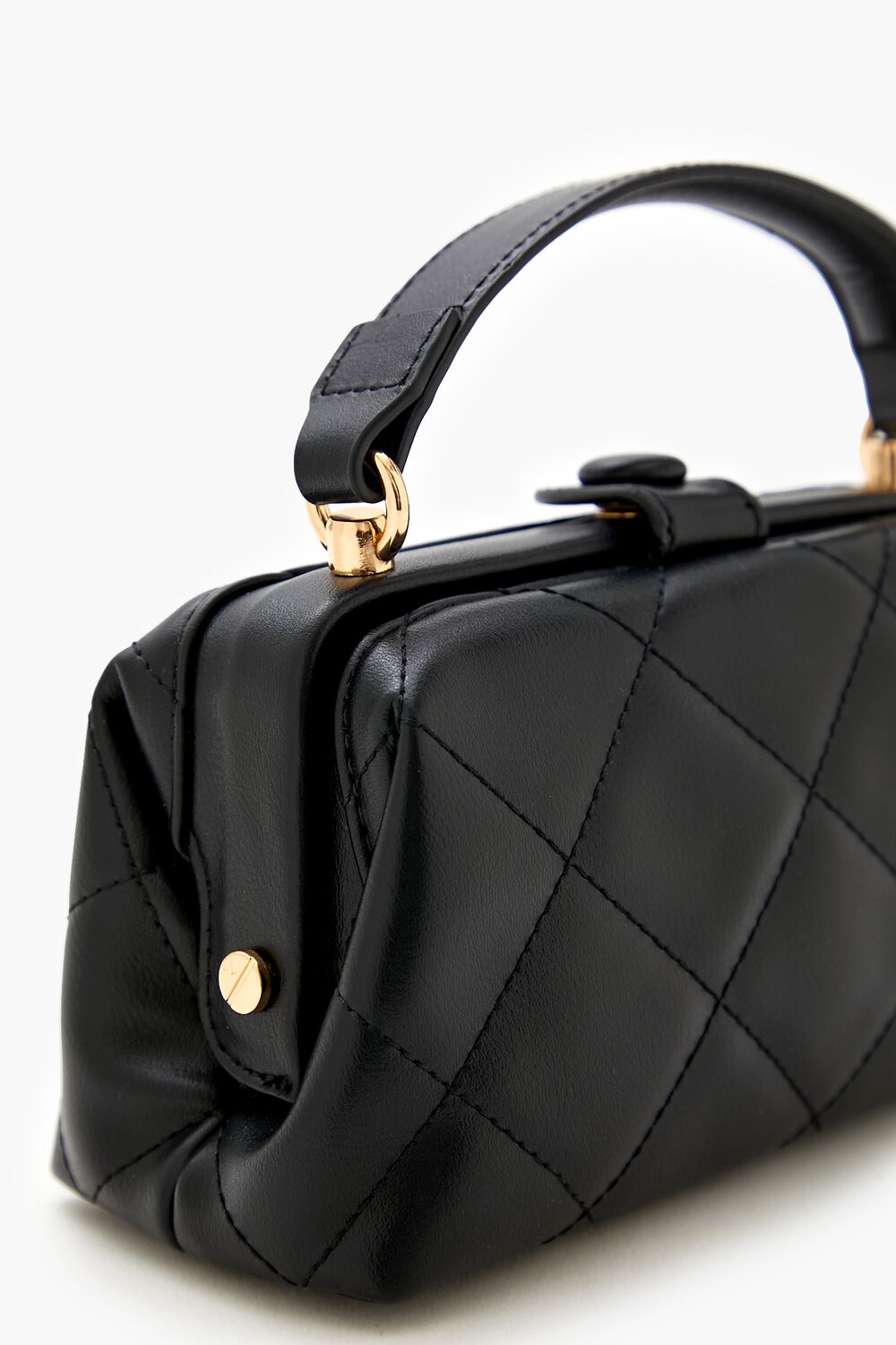 Quilted Faux Leather Crossbody Bag