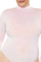 Plus Size Seamless Mock Neck Bodysuit