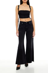 Lace-Up Crop Top