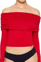 Contour Sculpt Off-the-Shoulder Top