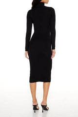 Turtleneck Midi Sweater Dress