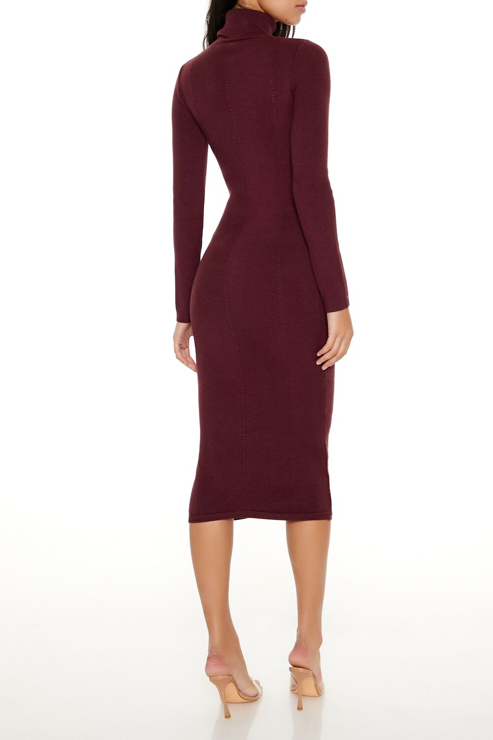 Turtleneck Midi Sweater Dress
