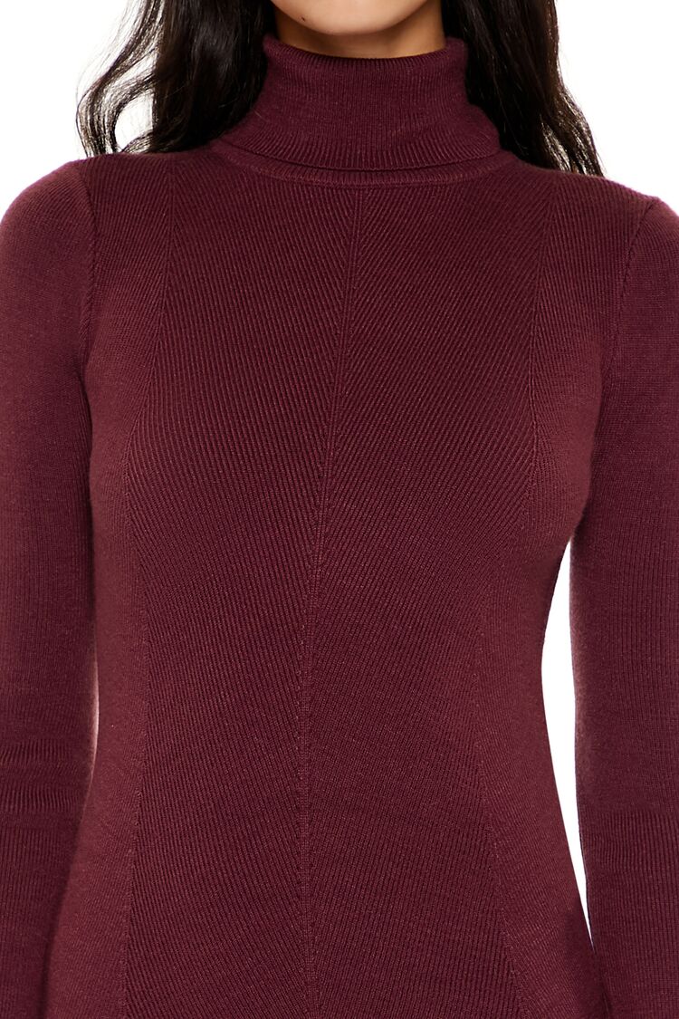 Turtleneck Midi Sweater Dress