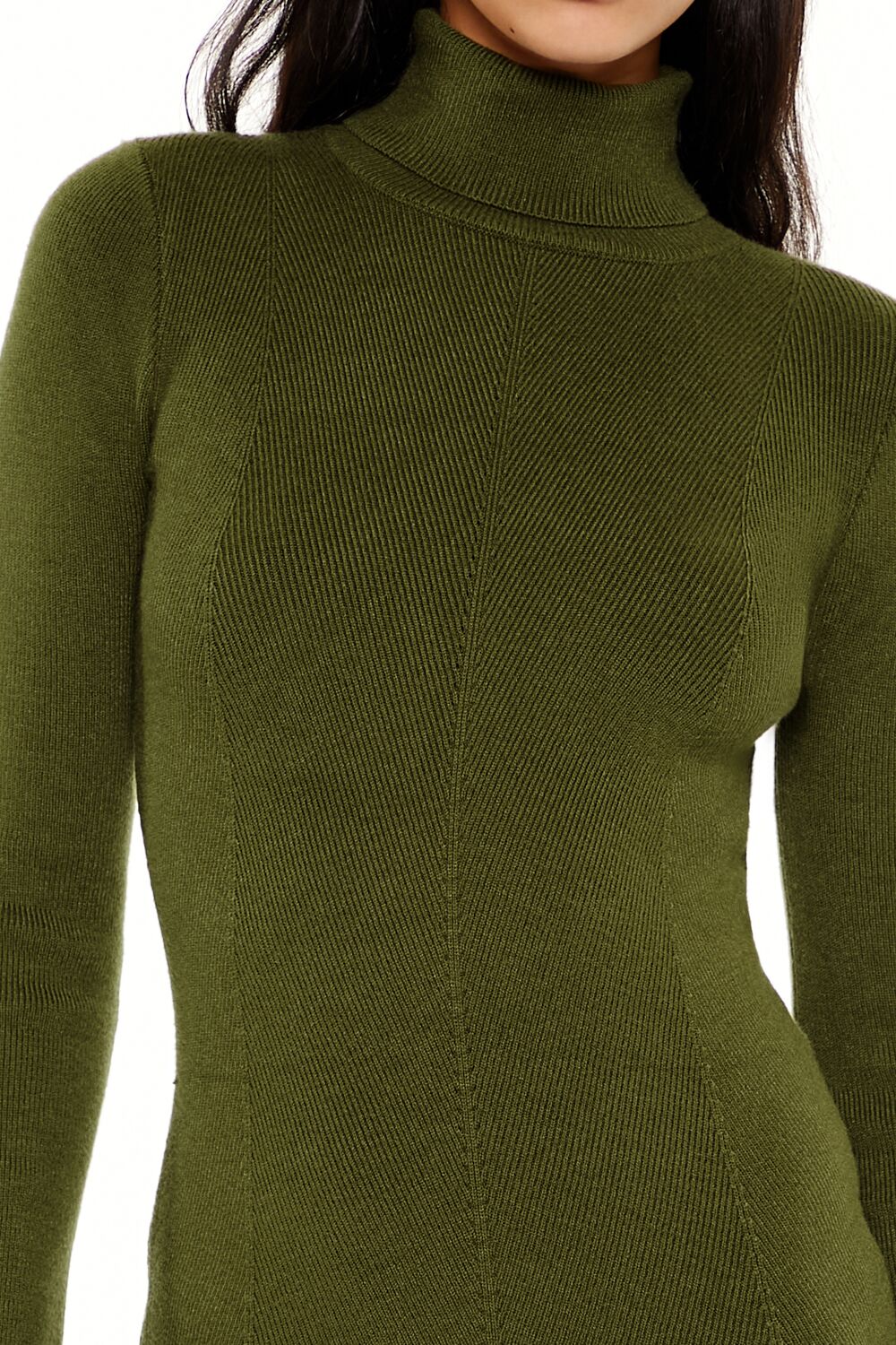 Turtleneck Midi Sweater Dress