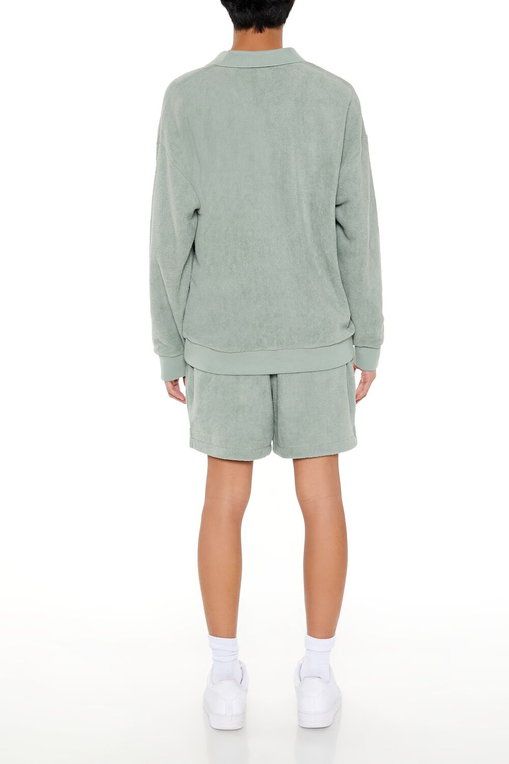 Allover Warm & Fuzzy Drawstring Shorts
