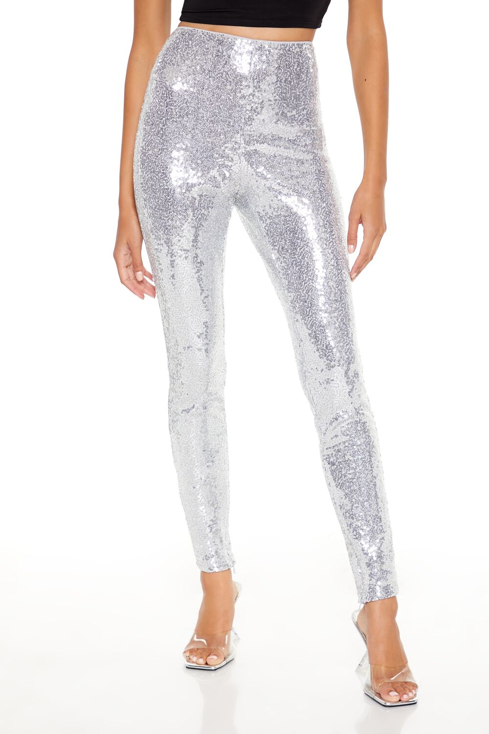 Sequin High-Rise Leggings