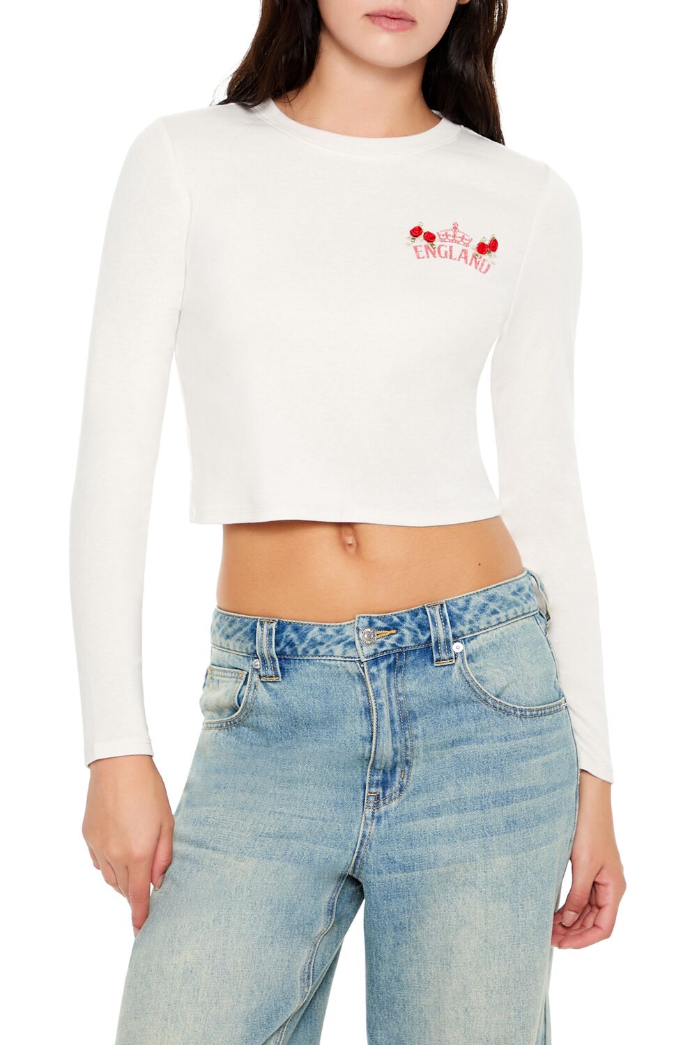 England Rosette Cropped Tee