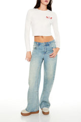 England Rosette Cropped Tee